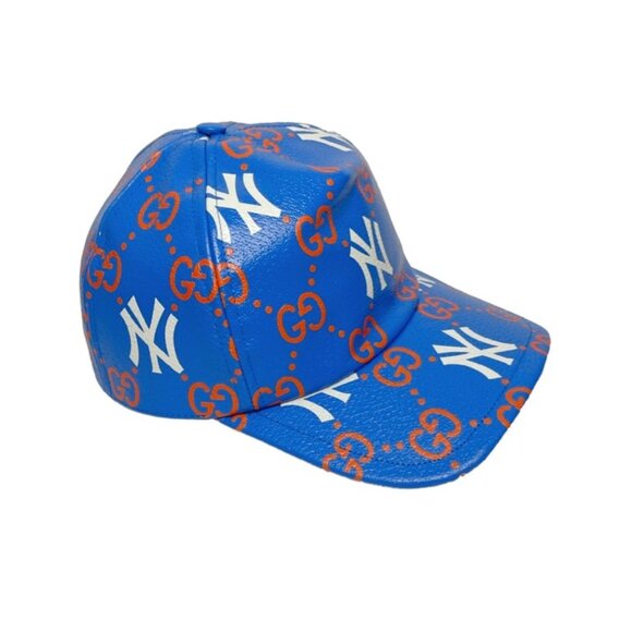Gucci | NY Yankees and GG Monogram Print Unisex Baseball Cap Hat - Picture 2 of 9